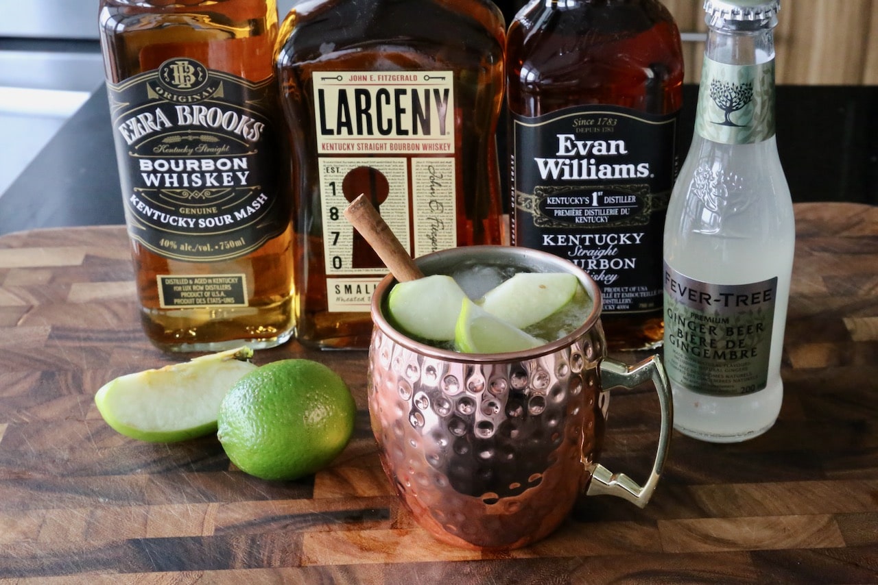 Serve an Apple Mule in a traditional copper mug.
