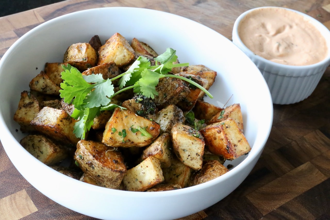 Now you're an expert on how to make homemade Roasted Mexican Potatoes!