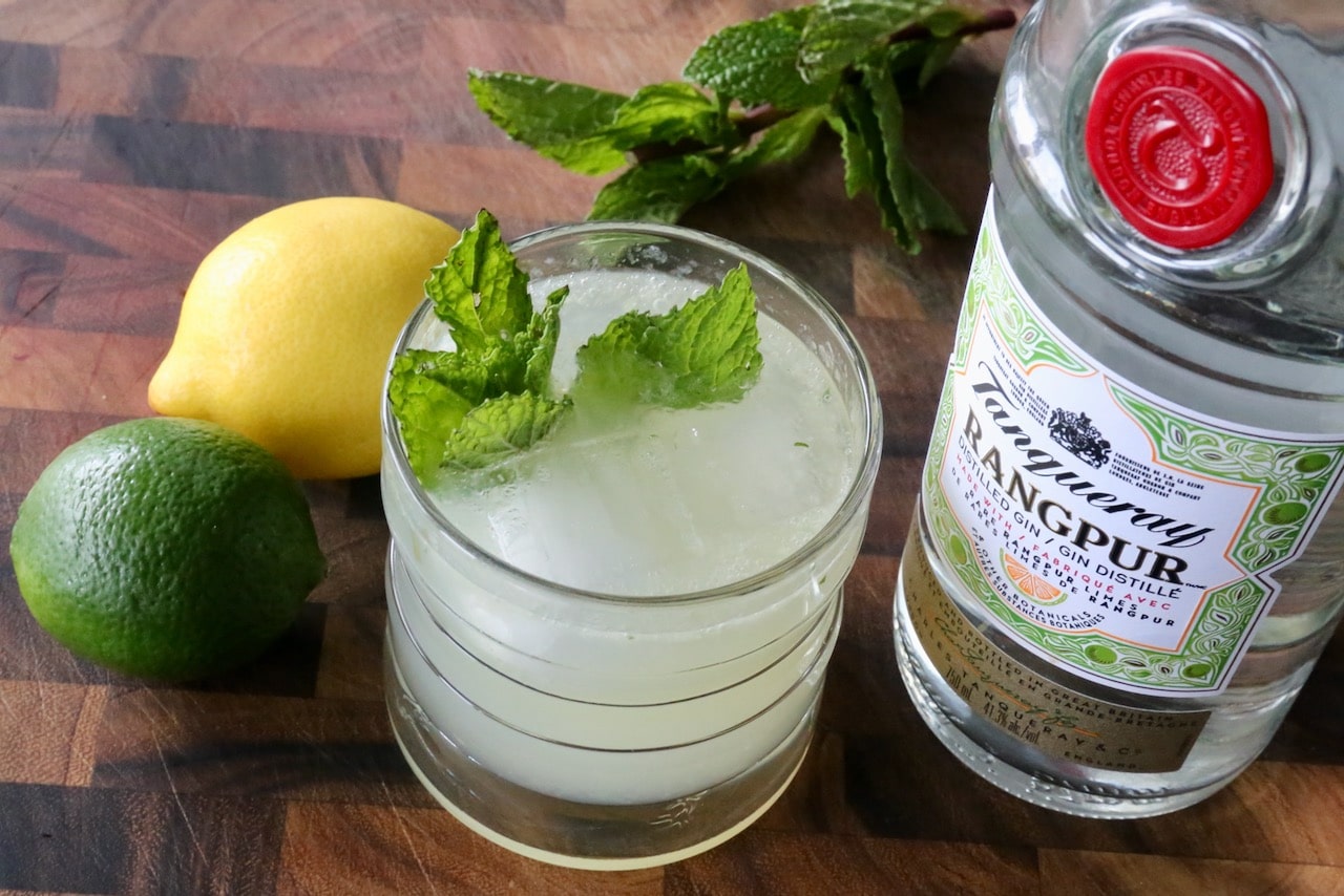 We suggest using your favourite premium gin when preparing a Southside Fizz, like Tanqueray.