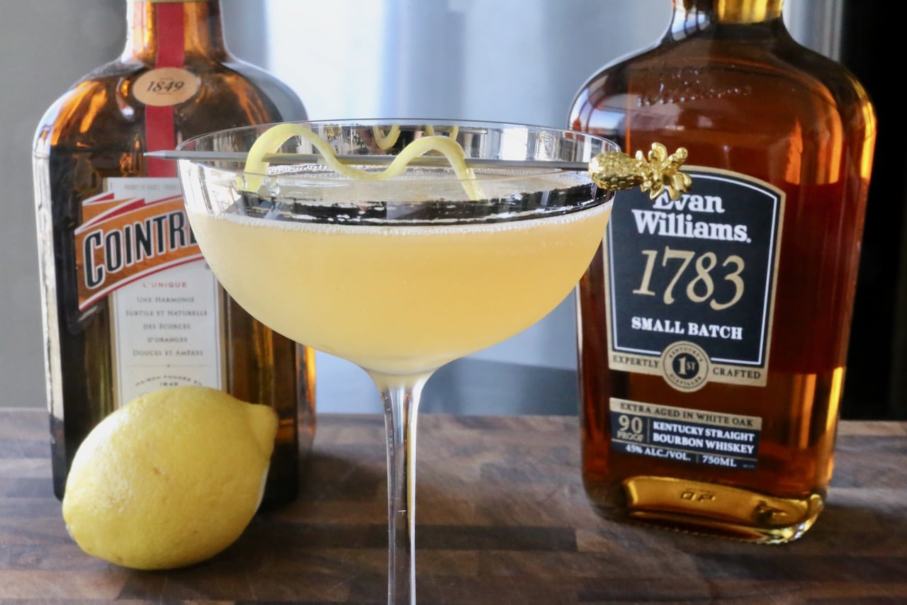 Whiskey Bourbon Sidecar Cocktail Recipe