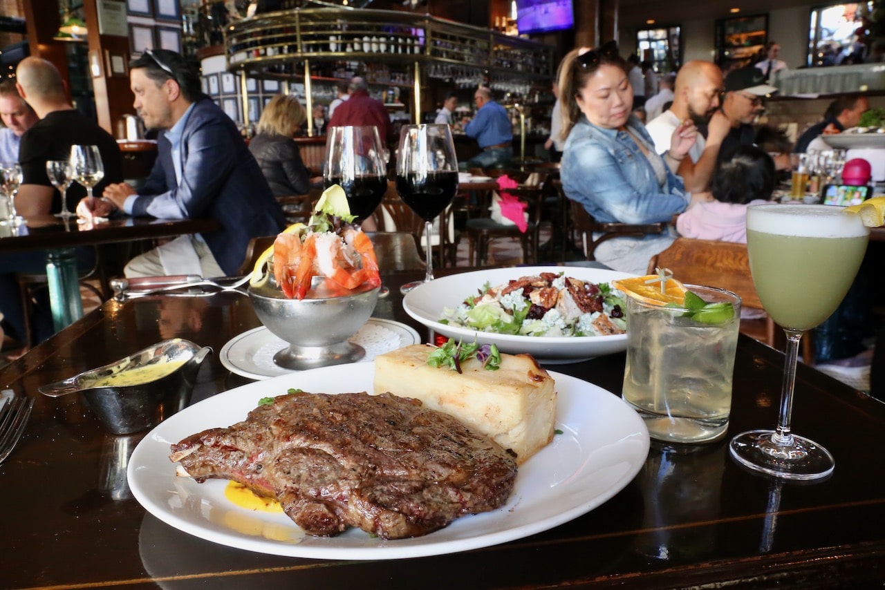 Joe Fortes is famous for its surf & turf. The rooftop patio is the perfect spot to sip wine on a sunny day.