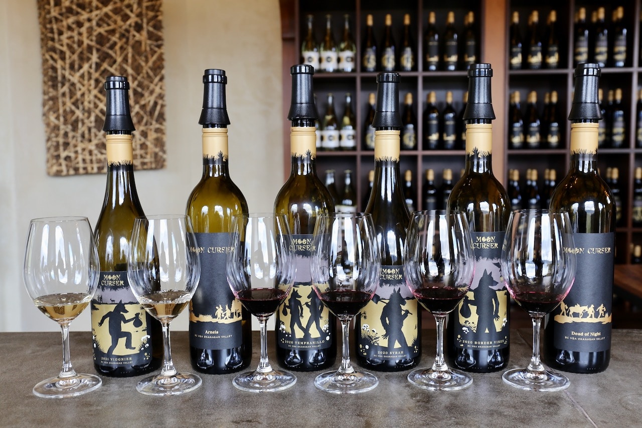 Moon Curser Vineyards offers playful wine labels.