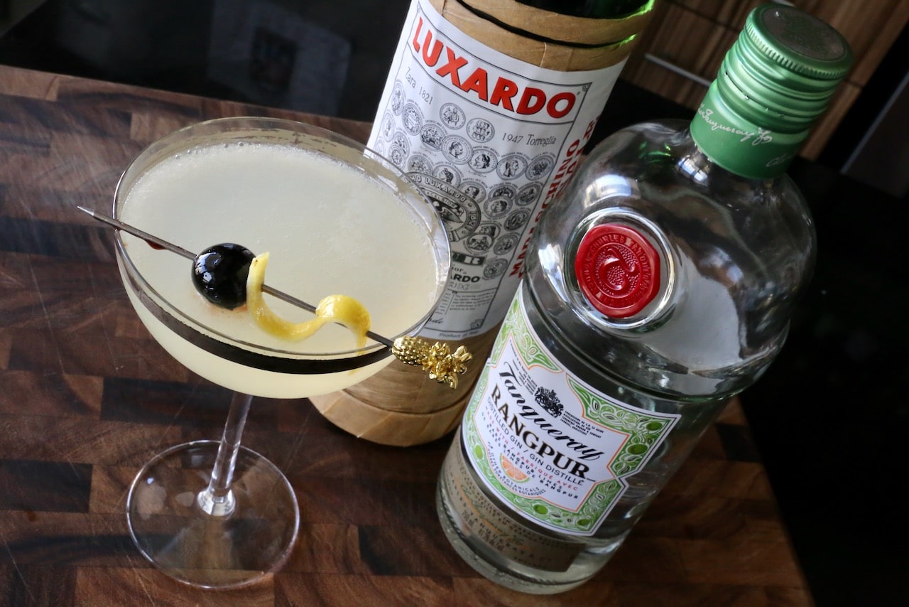 Serve this classic Luxardo Cocktail in a Coupe or Nick and Nora Glass.