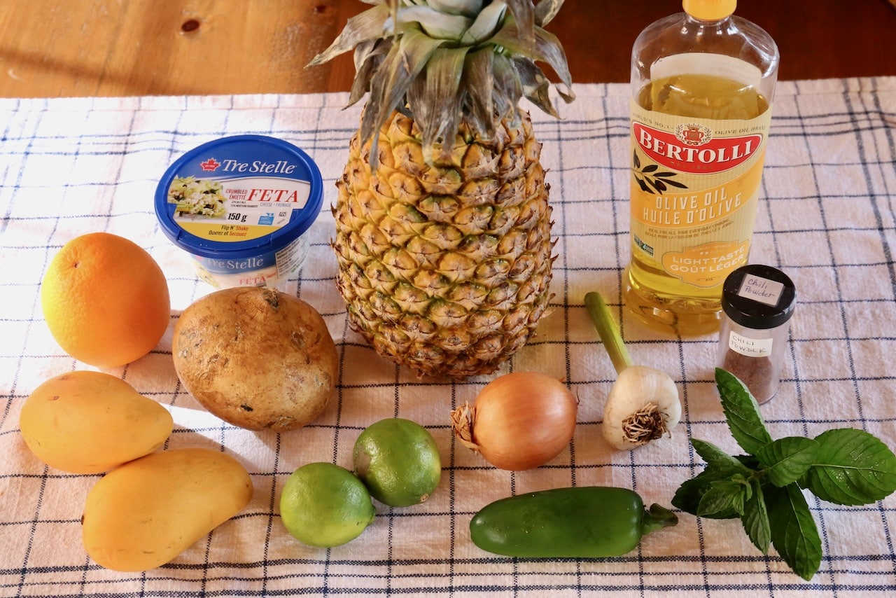 Traditional Mexican Gazpacho Moreliano recipe ingredients.