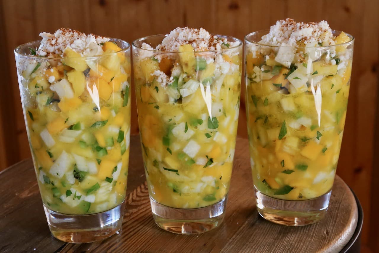 We love serving Moreliano Mexican as a refreshing fruit salad on a hot summer day!