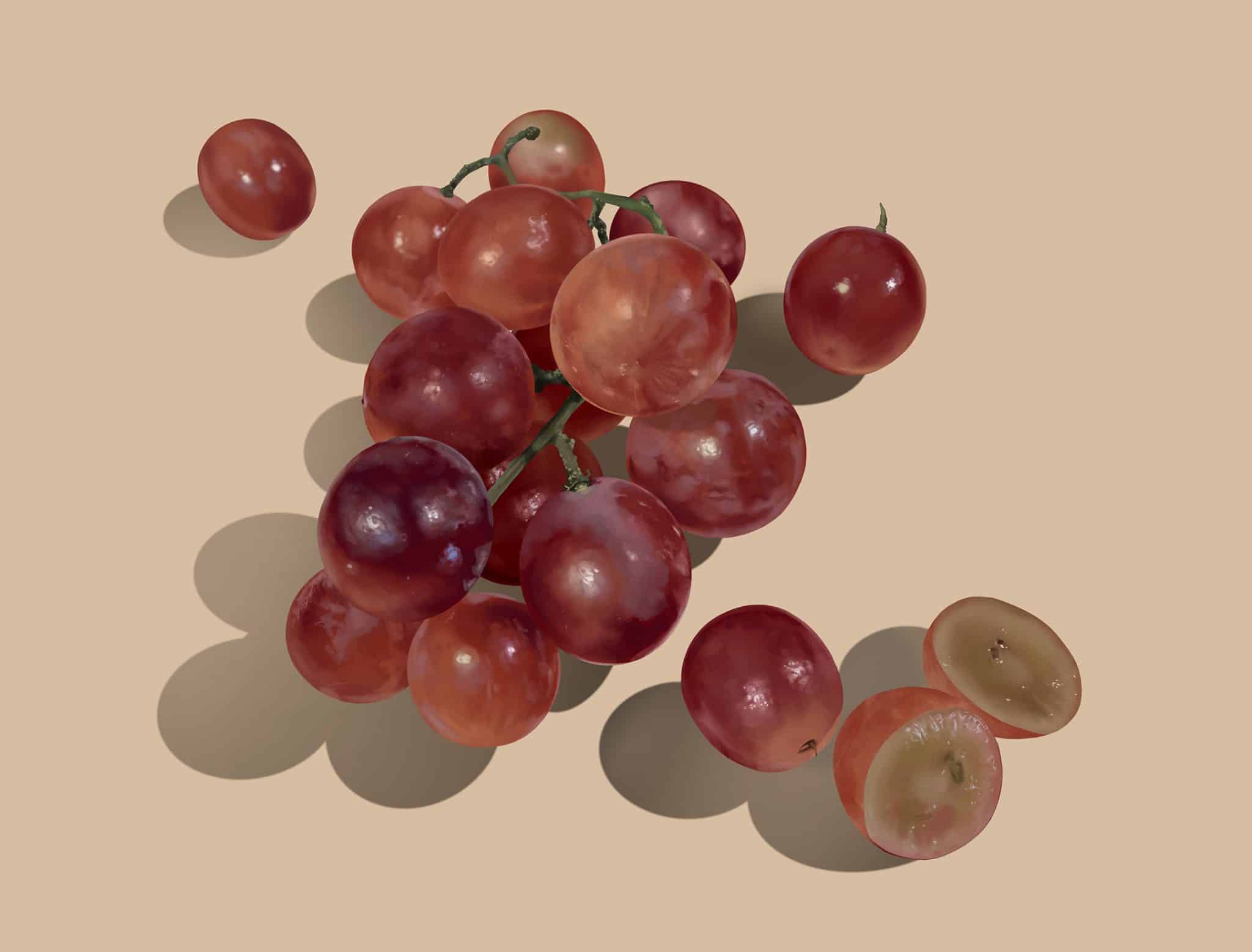 How to Sketch a Grapes - YouTube