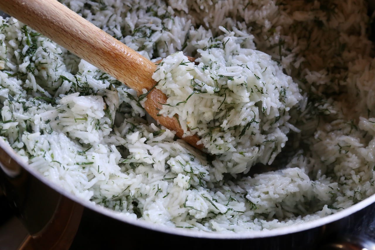 Fluffy Persian Lemon Dill Rice Recipe