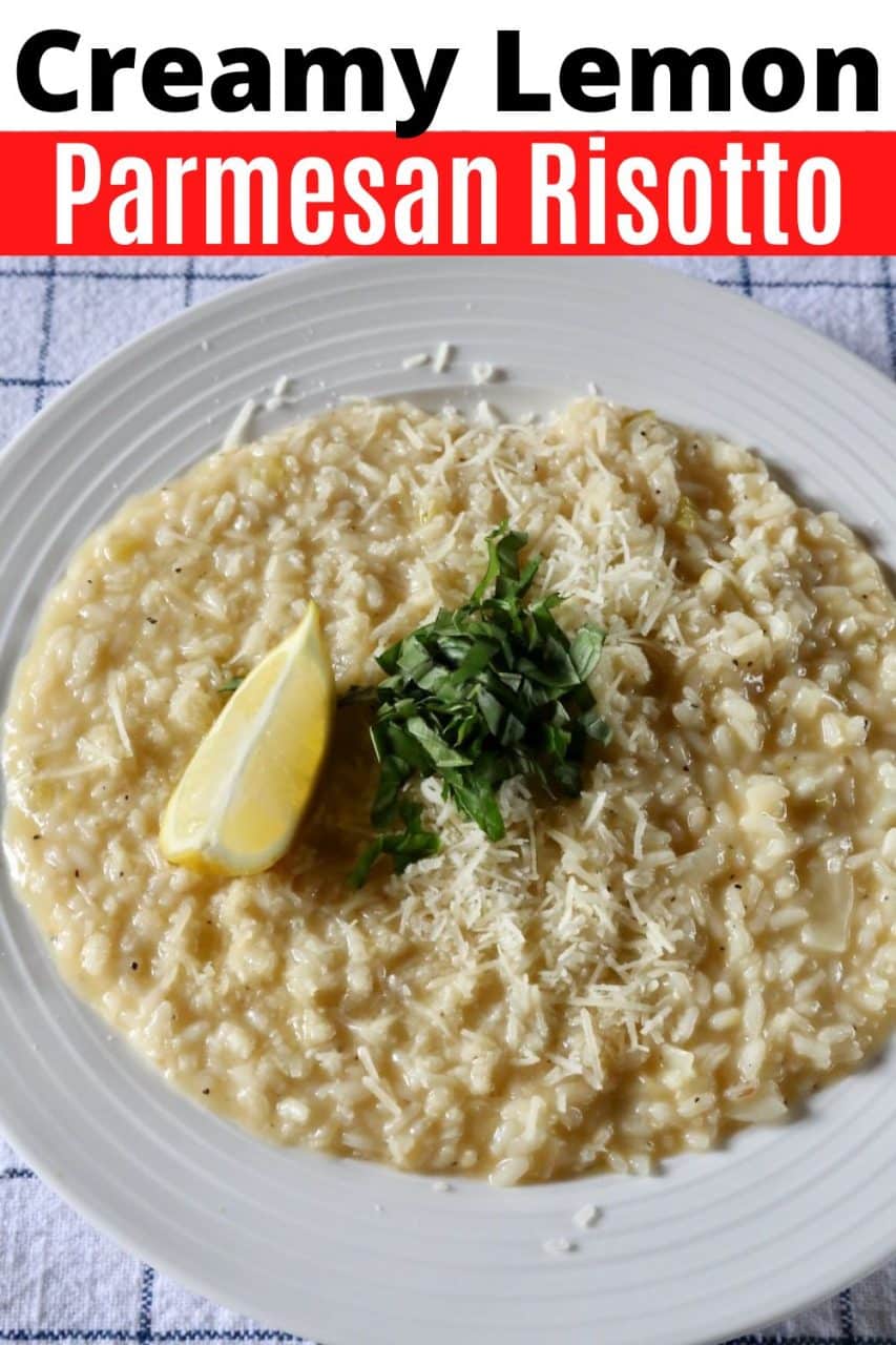 Save our Italian Risotto al Limone recipe to Pinterest!