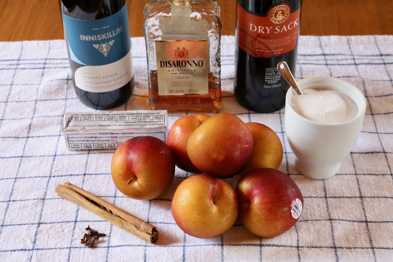 Homemade Stewed Plum recipe ingredients.