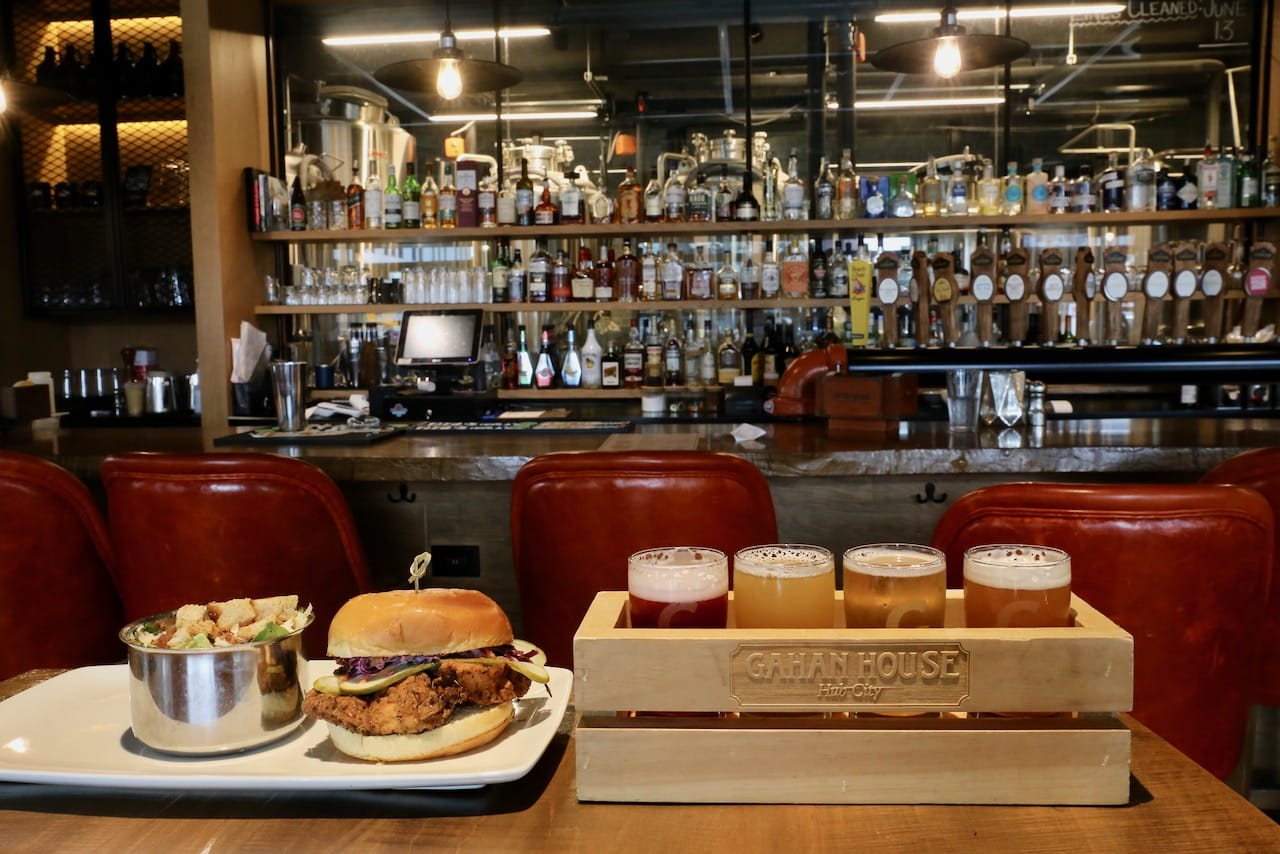 Gahan House Hub City offers lunch and dinner service.