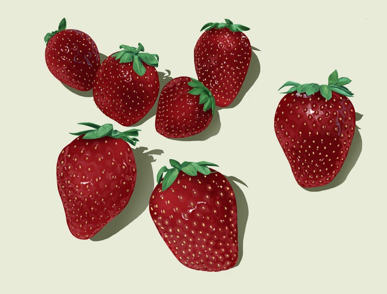 Now you're an expert on how to make the best realistic strawberry drawing!