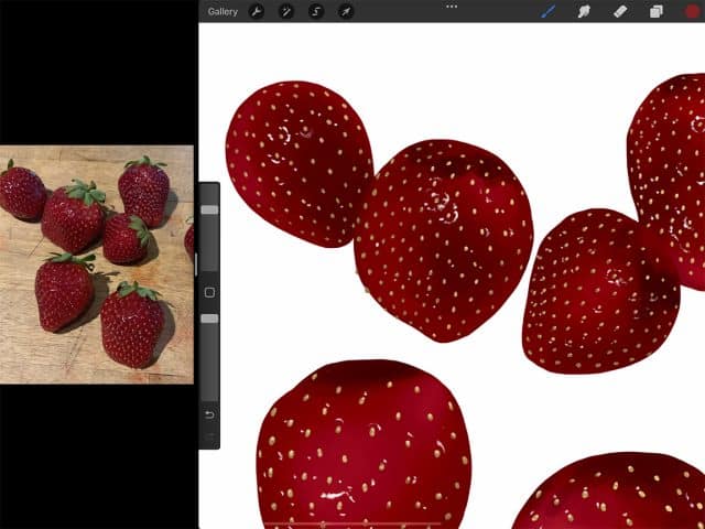 How To Draw Strawberries Step by Step Procreate Tutorial