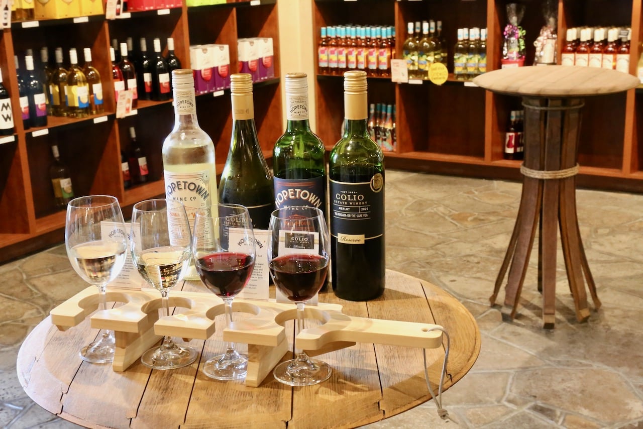 Enjoy a tasting at Colio Estate Winery near Kingsville, Ontario.
