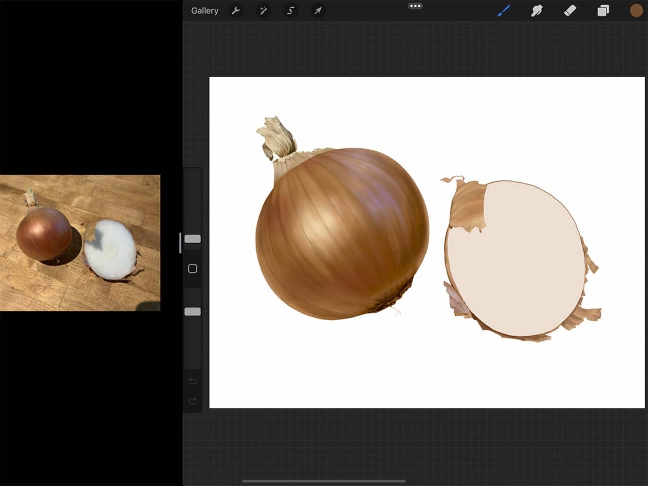 How to Draw Onions: Keeping your work separated onto layers is a big help when drawing digitally.