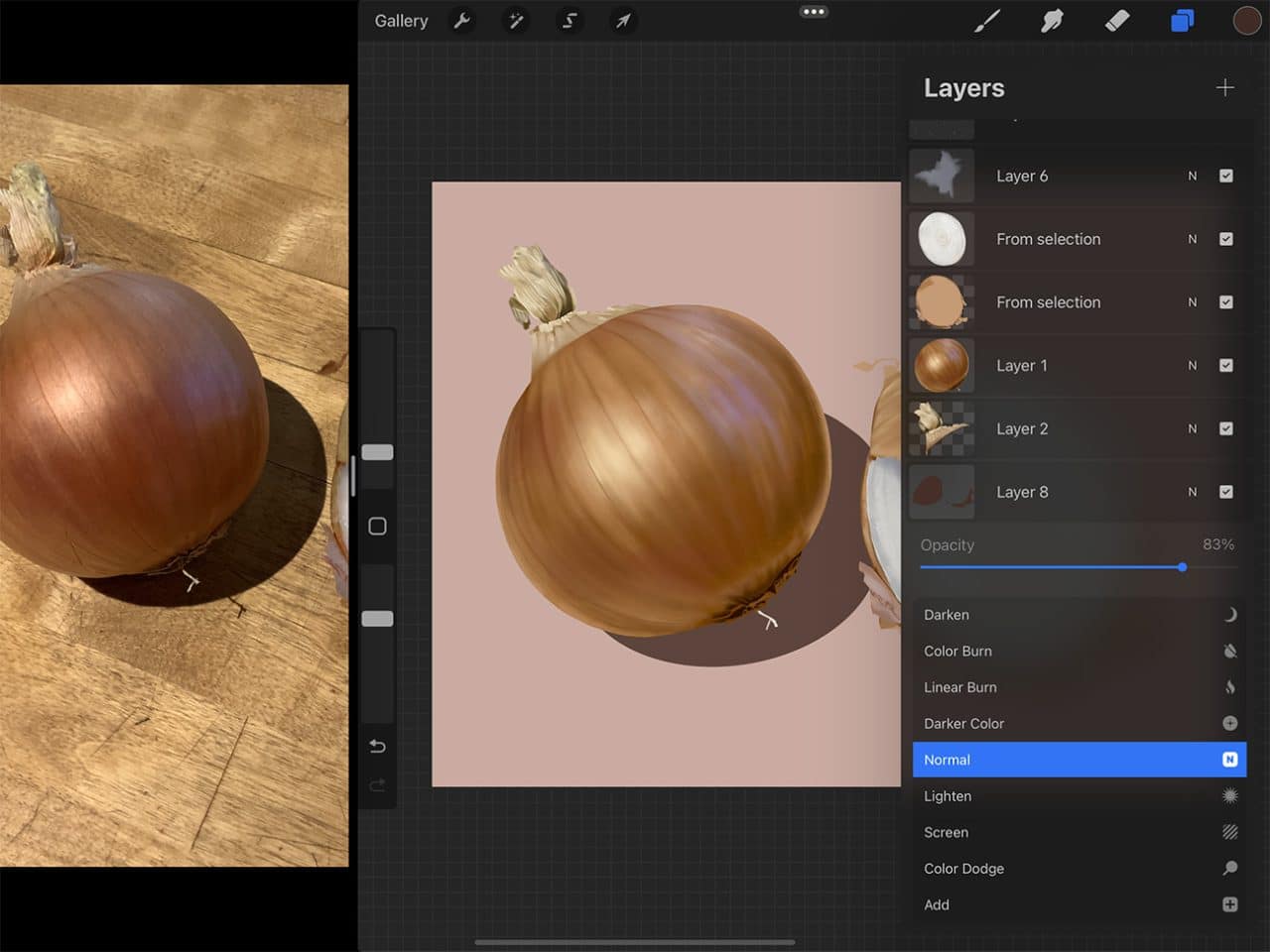 Adjusting opacity is a useful tool when drawing digitally.