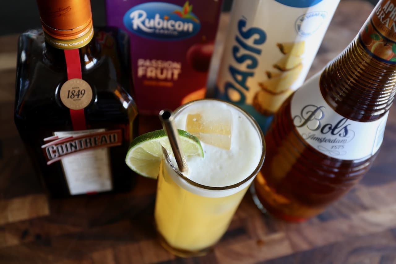 The Lady Killer Drink features a distinct frothy foam, produced by shaking pineapple juice (it's egg white free).