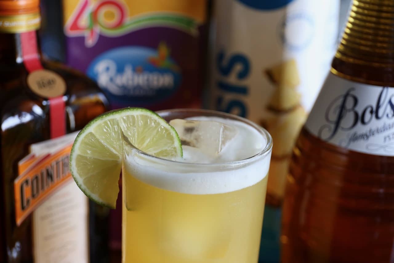 Garnish each Collins glass with a lime wheel or wedge.