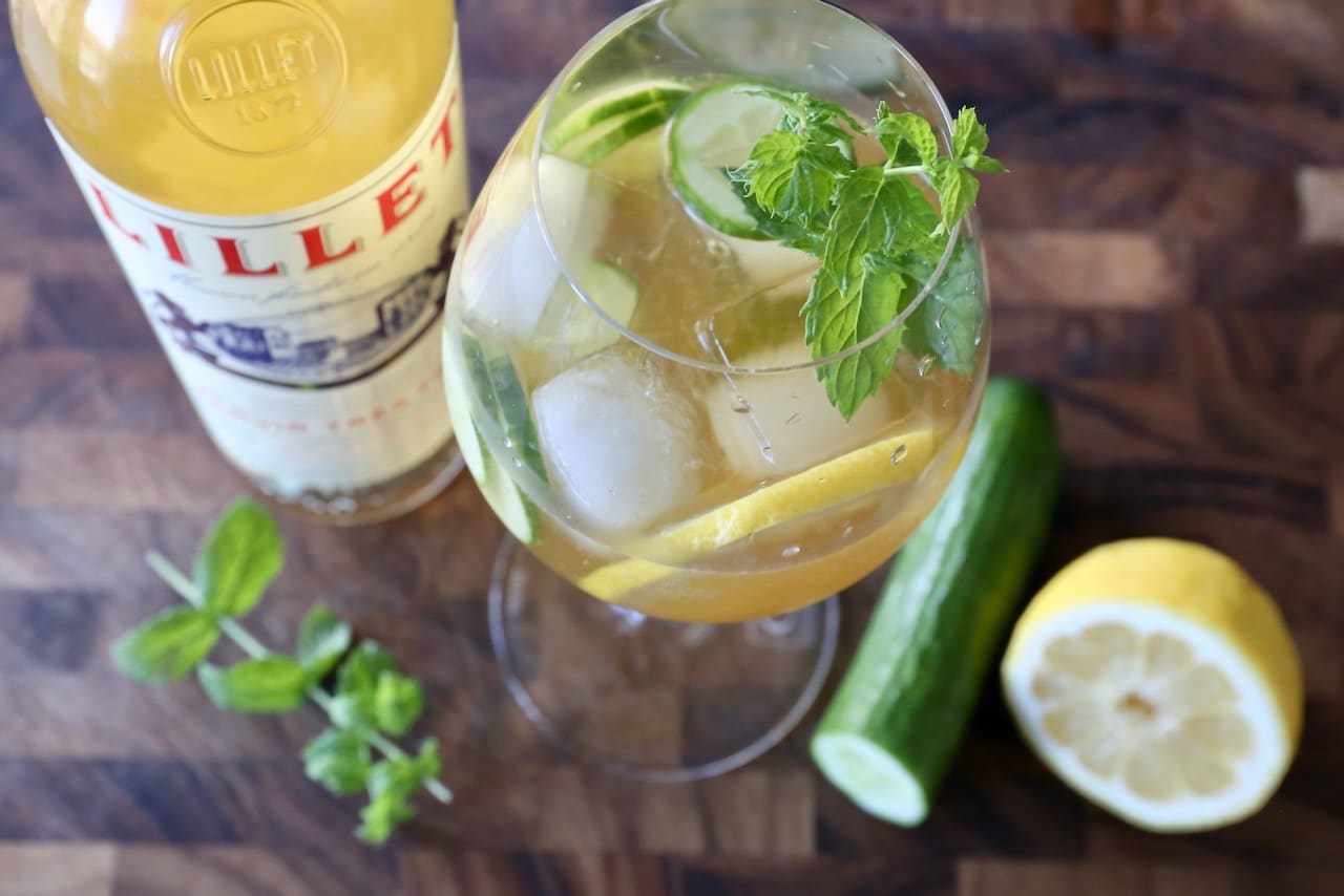 Lillet Spritz Cocktail Photo Image.