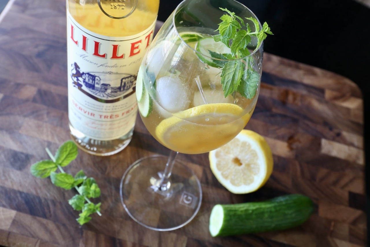 Serve the Lillet Blanc Spritz at a French themed dinner party.
