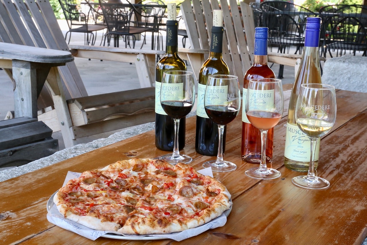 Essex County Wineries for Kids with Families: Muscedere Vineyards has goats and chickens on the property.