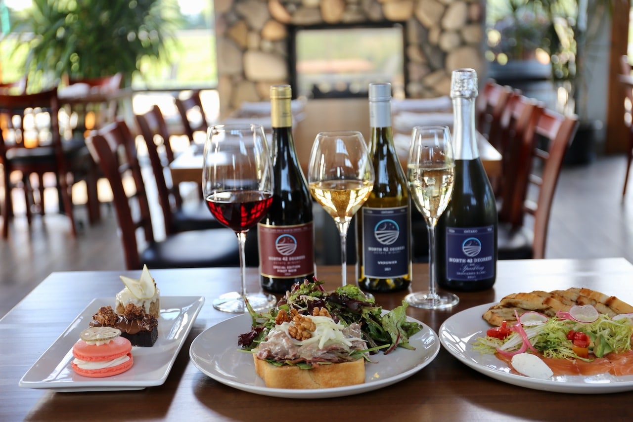 Looking for a fine dining feast at one of the Essex County Wineries? Enjoy a romantic meal at North 42 Degrees.
