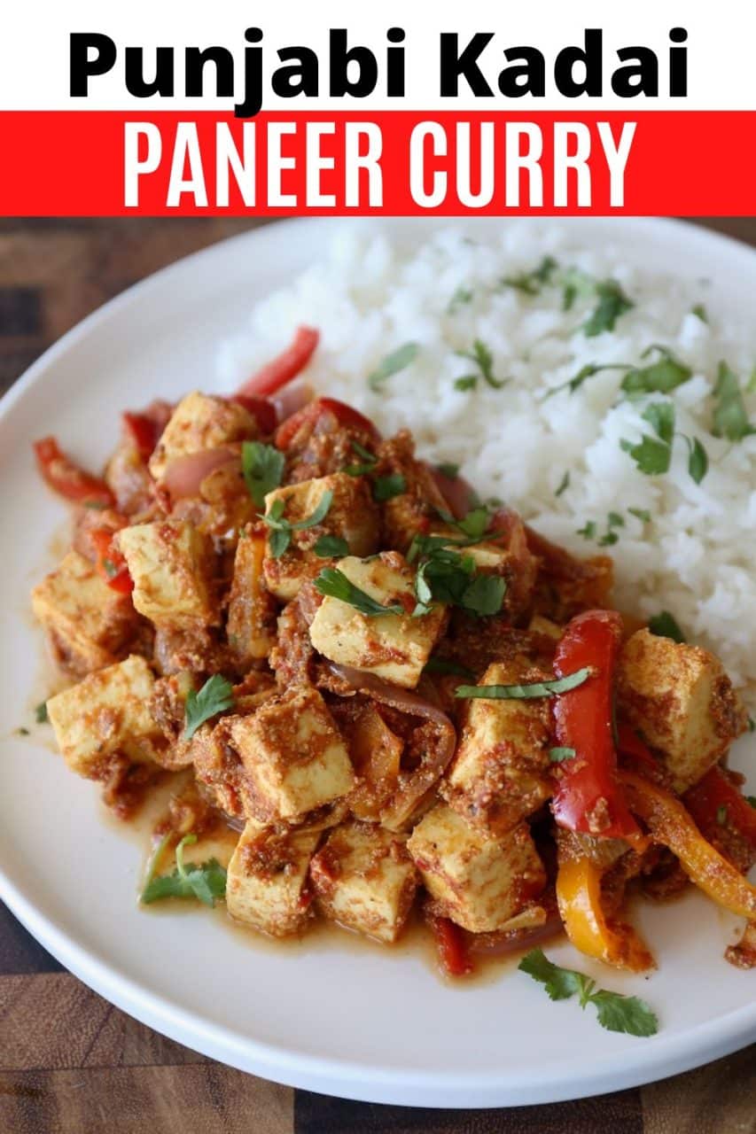 Save our Punjabi Kadai Paneer Curry recipe to Pinterest!