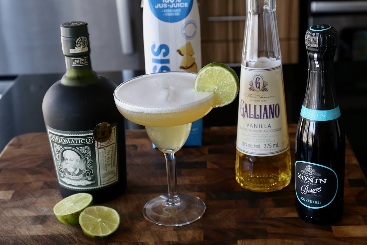 Serve this Barracuda drink in a classic Margarita cocktail glass.