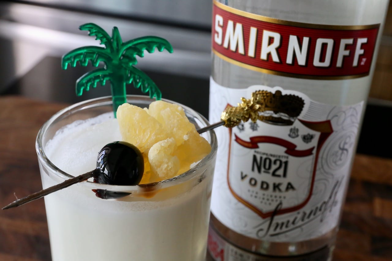 Chi Chi Drink Pina Colada with Vodka Cocktail Recipe