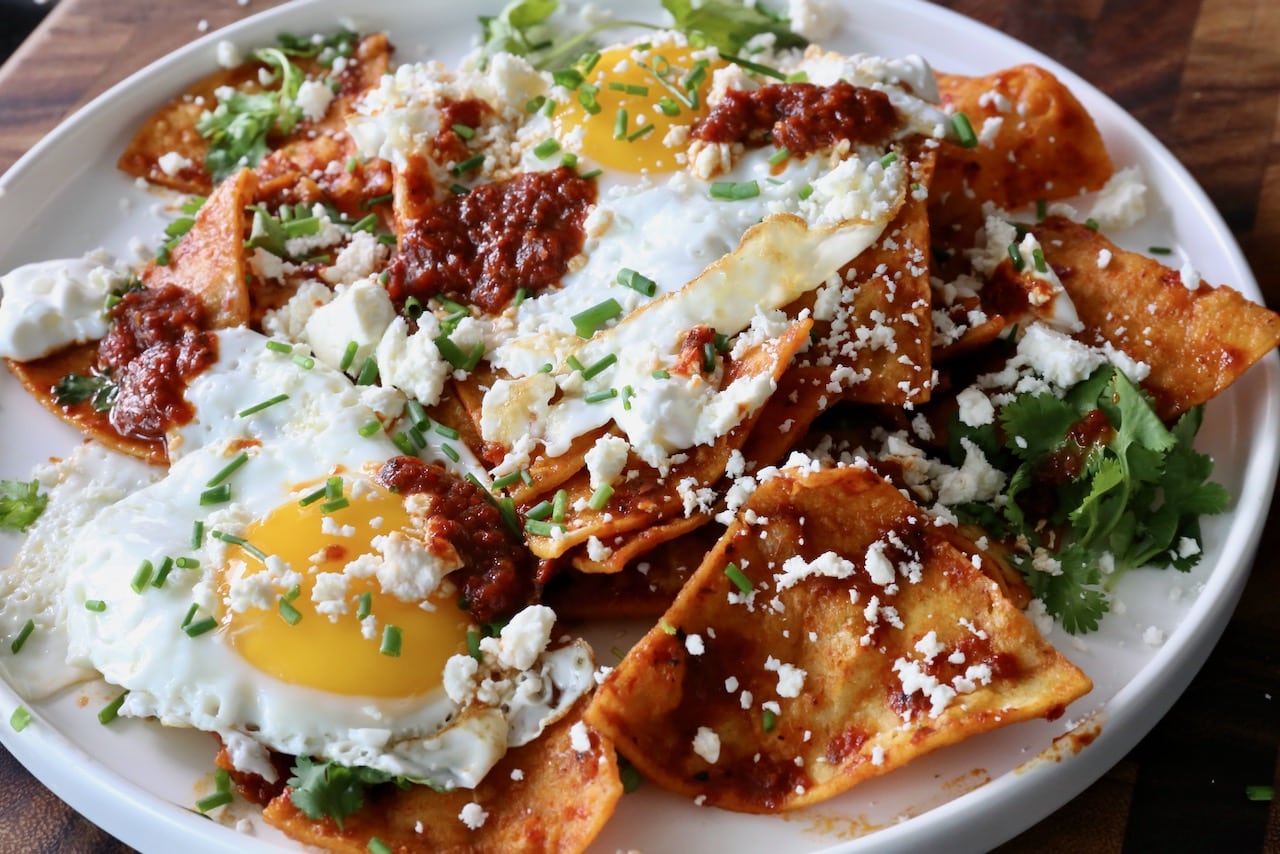 Chilaquiles Rojo Photo Image.