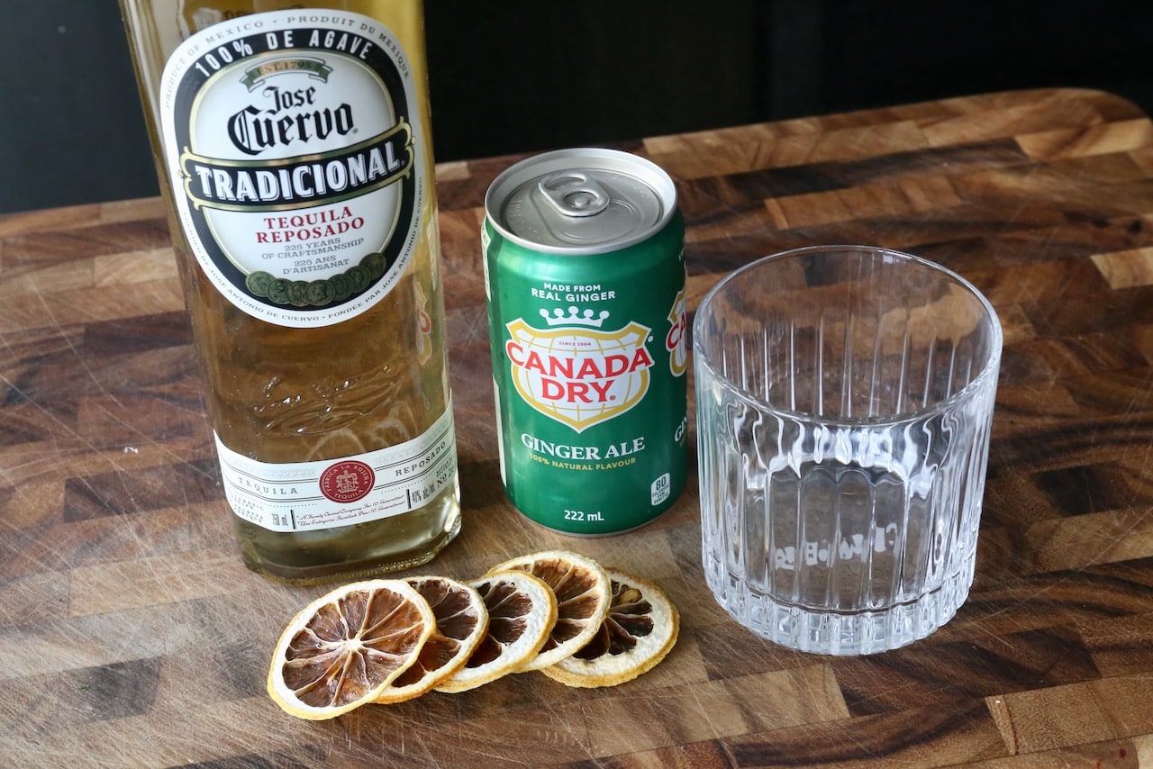 This simple 3 ingredient cocktail is made with Tequila, Ginger Ale and lime. 