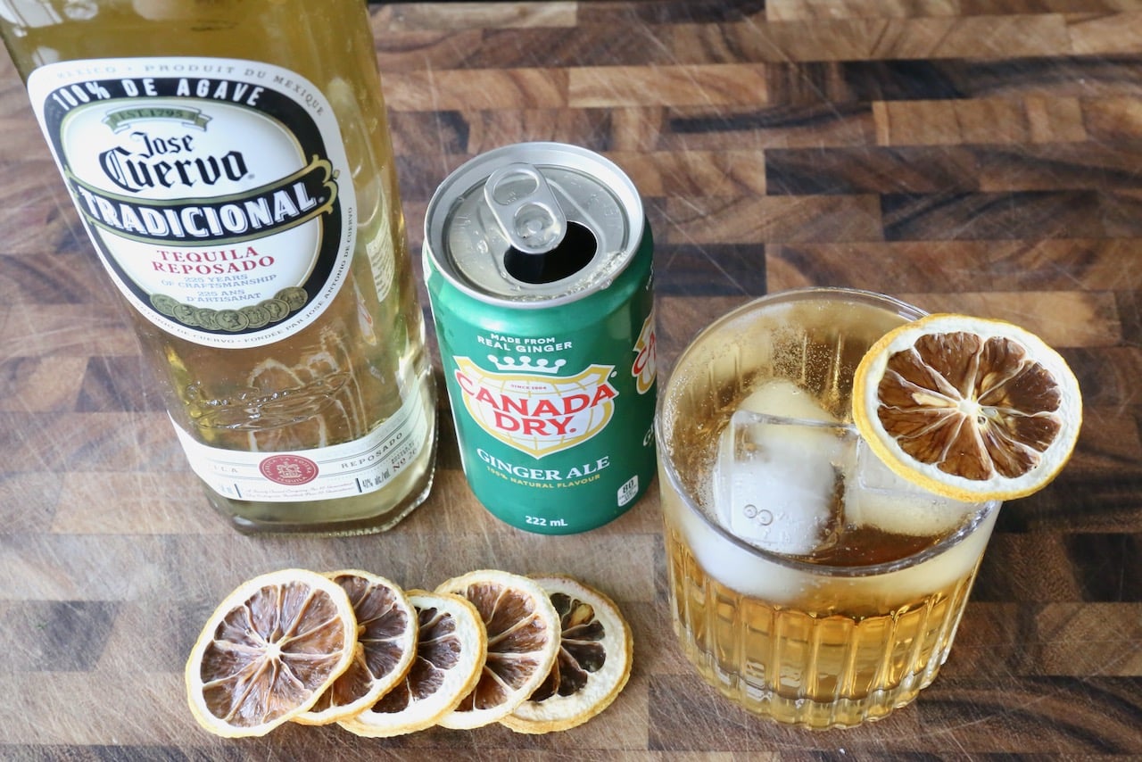 This Tequila Ginger Ale recipe is our favourite quick and easy Mexican cocktail.