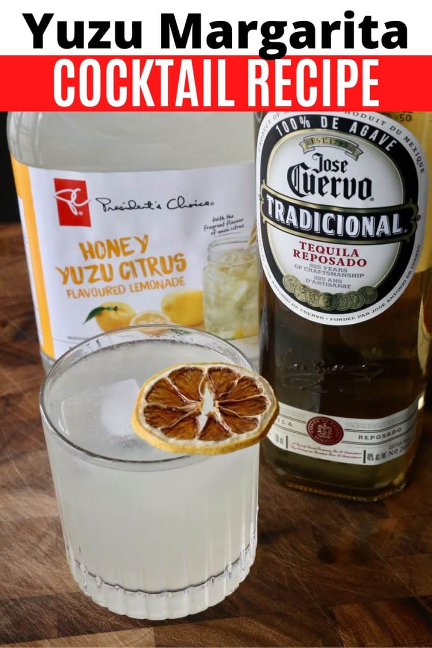 How to make a refreshing Yuzu Margarita. This refreshing cocktail recipe features Japanese citrus, tequila, orange liqueur and lime.