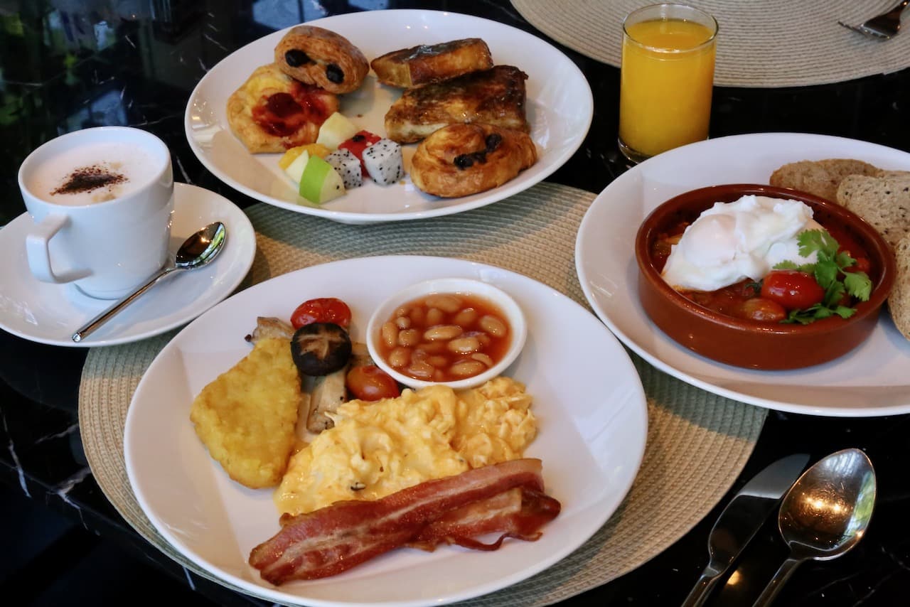 SASA features a buffet as well as a la carte breakfast dishes like shakshuka and French Toast.