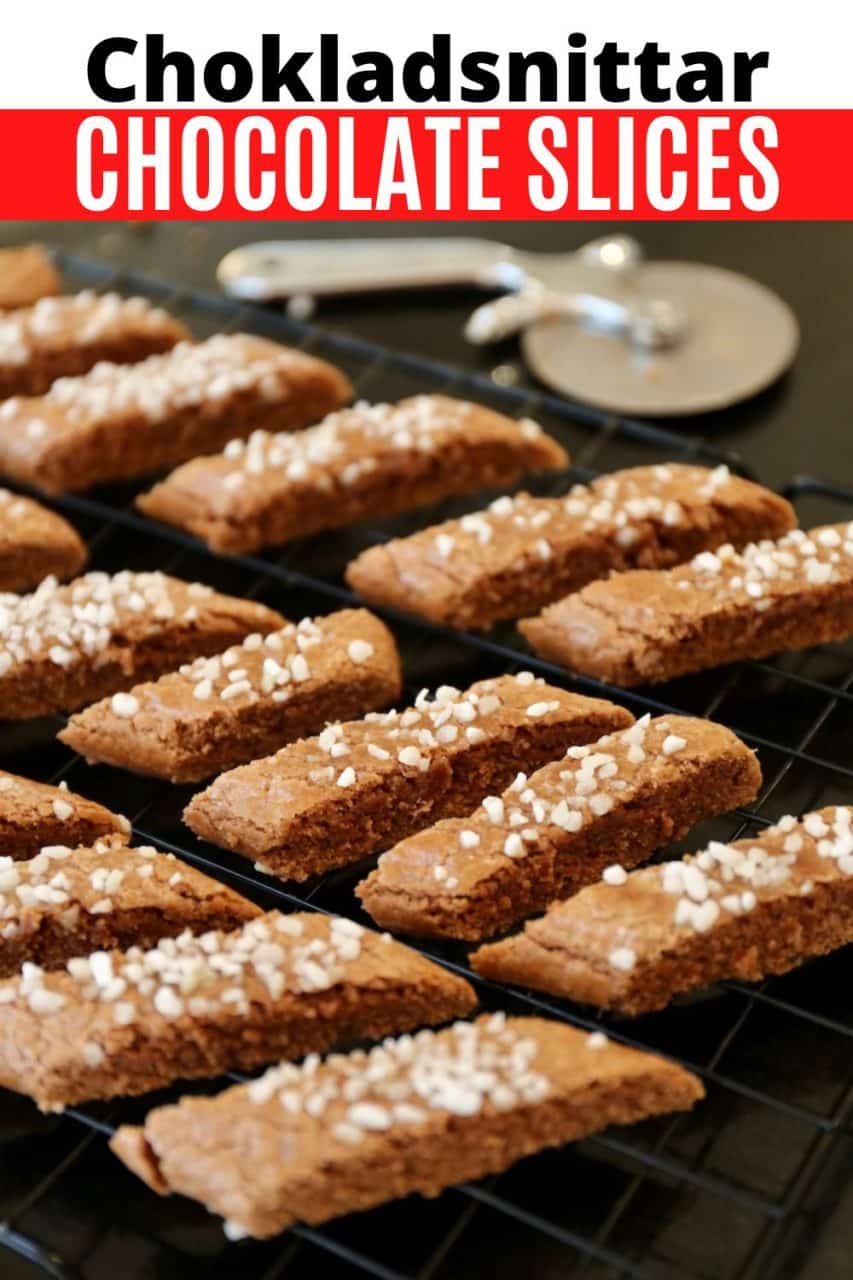 Save our Chokladsnittar Swedish Chocolate Cookie Slices recipe to Pinterest!