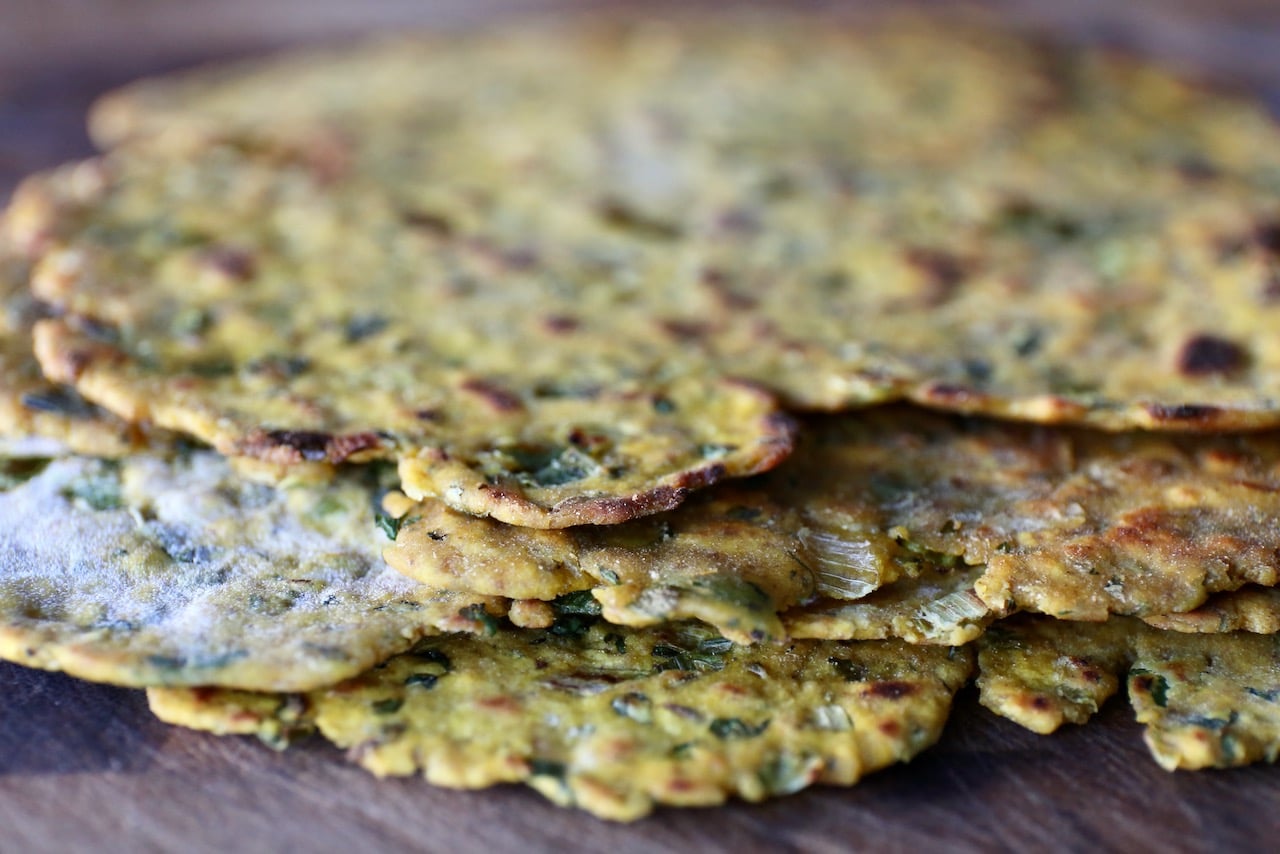 Sweet Potato Paratha Recipe With Herbs and Spices