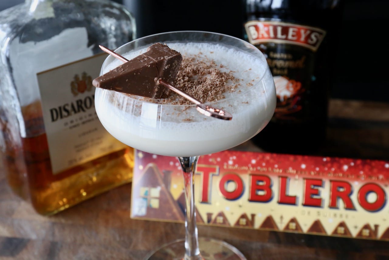 A creamy Christmas cocktail for Toblerone lovers.