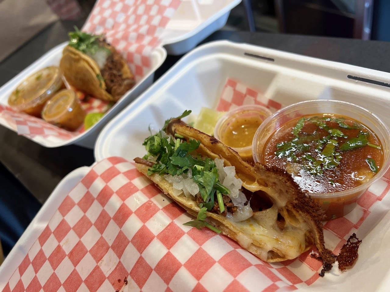 Birria Catrina is a cheap and cheerful authentic Mexican restaurant in Kensington Market famous for its Birria Tacos.