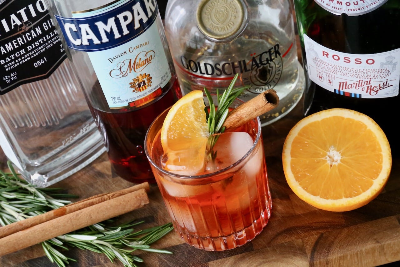 Transform this classic Italian Campari drink into a Christmas cocktail.