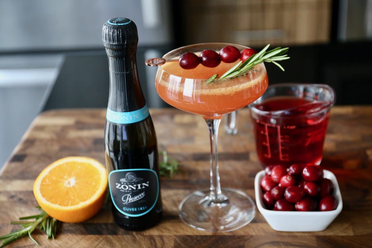 Christmosas are our favourite cocktail to serve at festive holiday parties in December. 