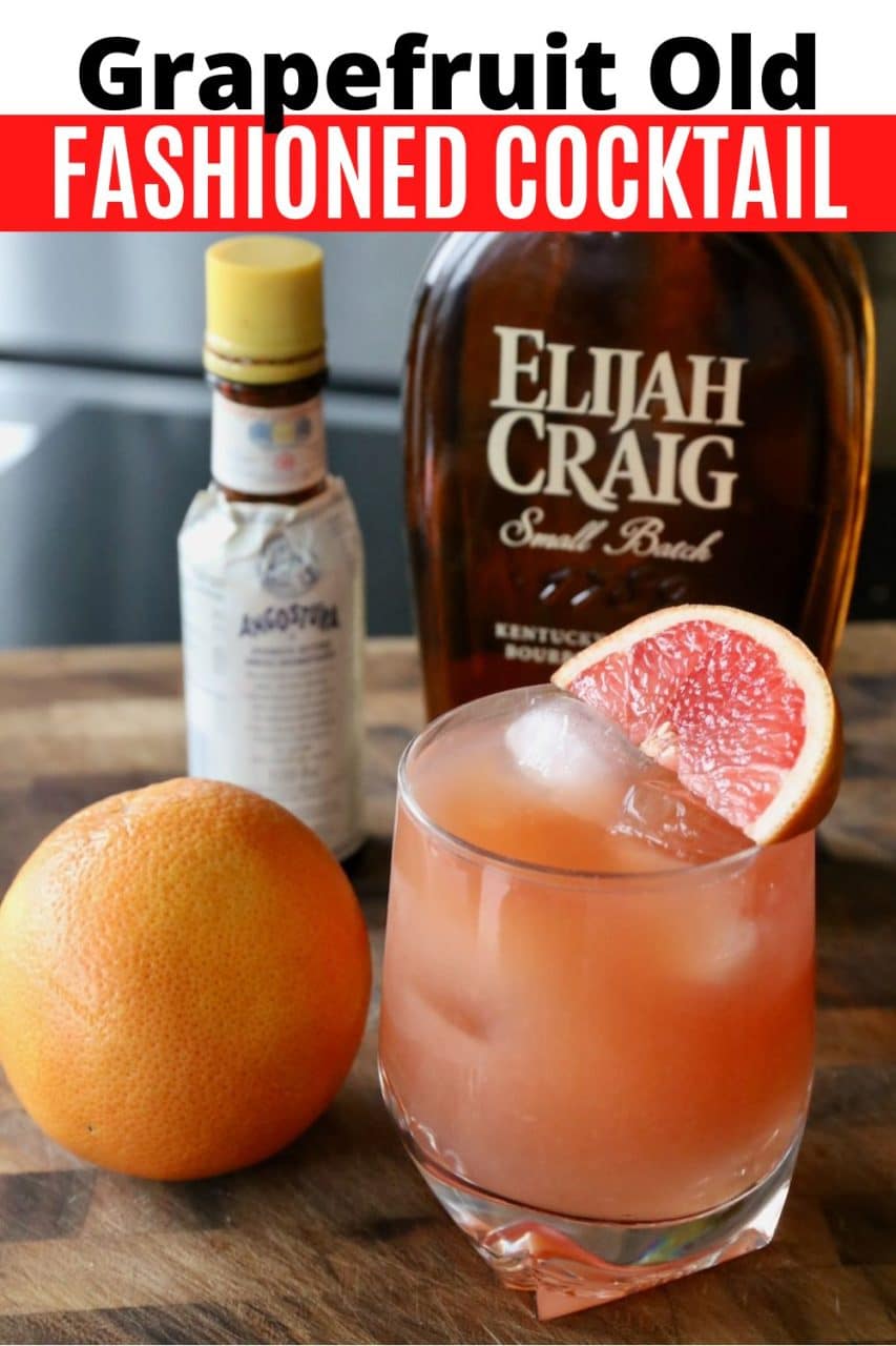 How to make a Grapefruit Old Fashioned Cocktail.