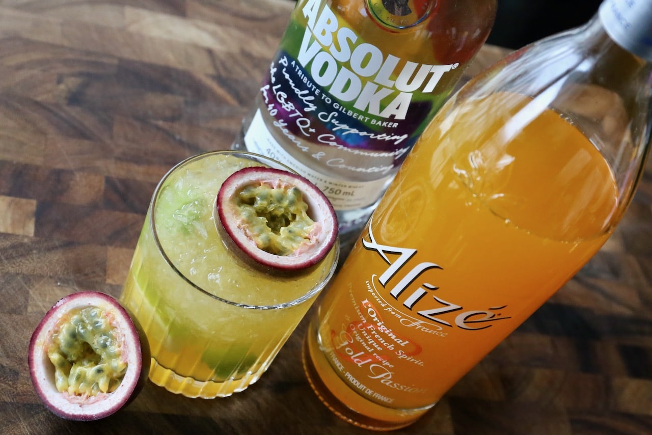 Passion Fruit Caipiroska Cocktail Recipe