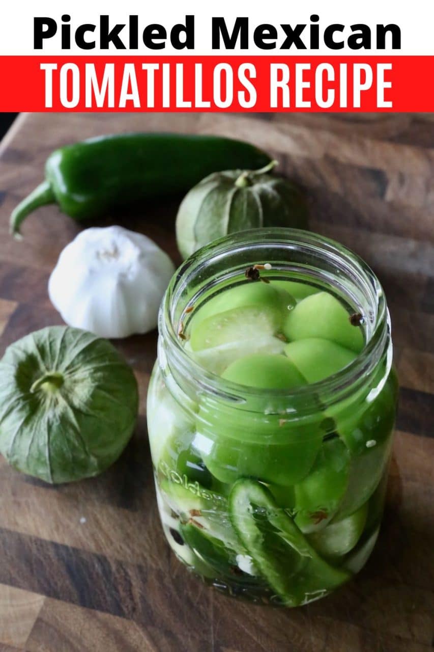 How to make Mexican Pickled Tomatillos.