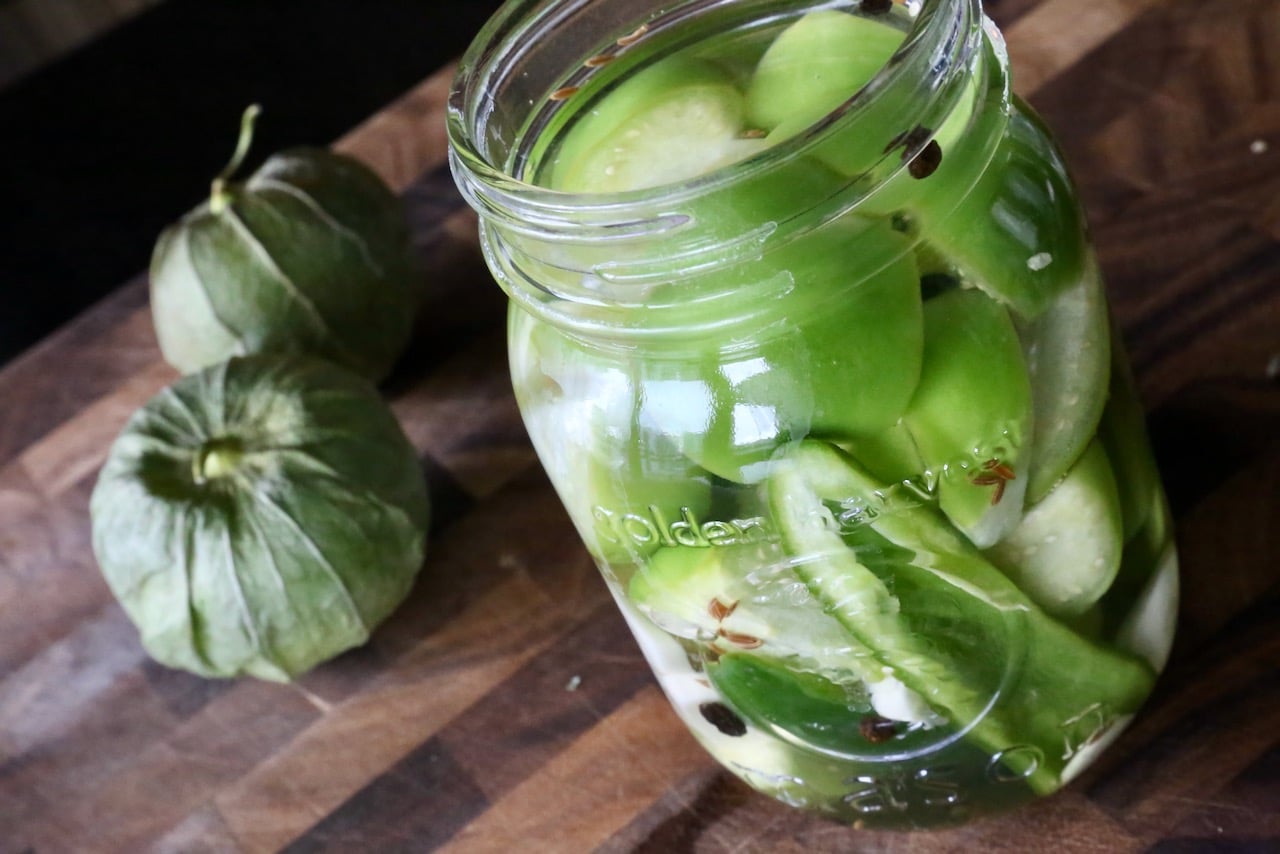 We love snacking on tomatillos or serving them with meaty Mexican main dishes like tacos.