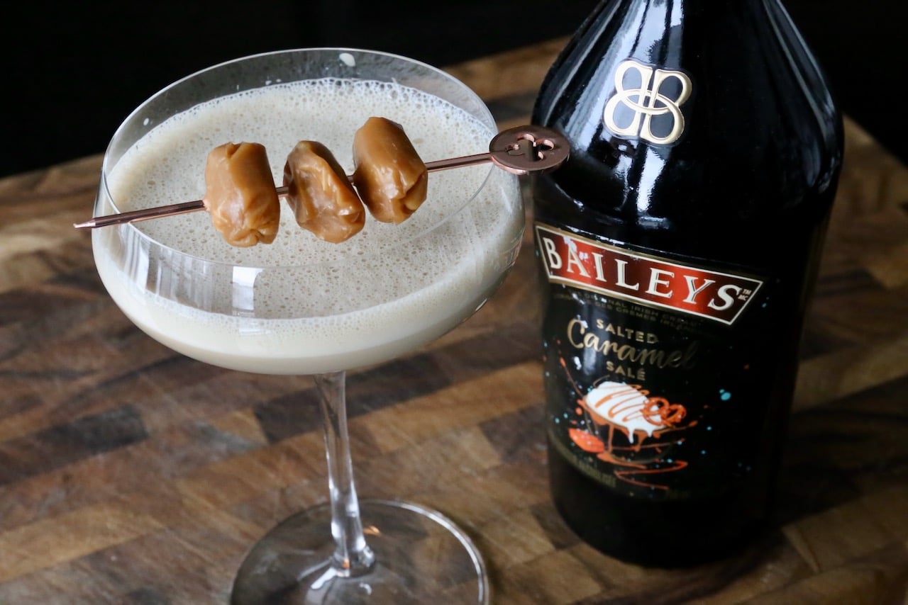 If the martini tastes too strong you can add a splash of milk.