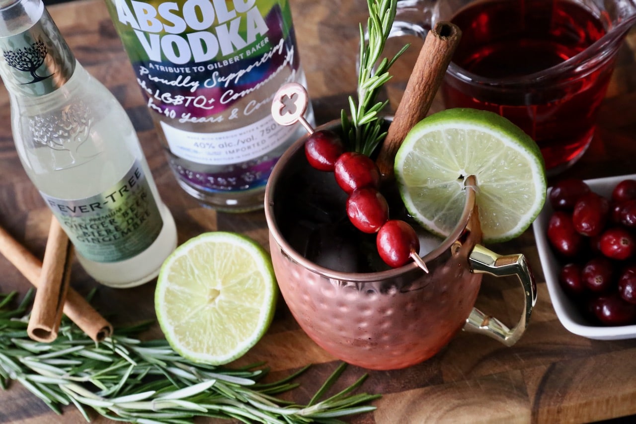 We love making Moscow Mule cocktails with Absolut Vodka and Fever Tree Ginger Beer.