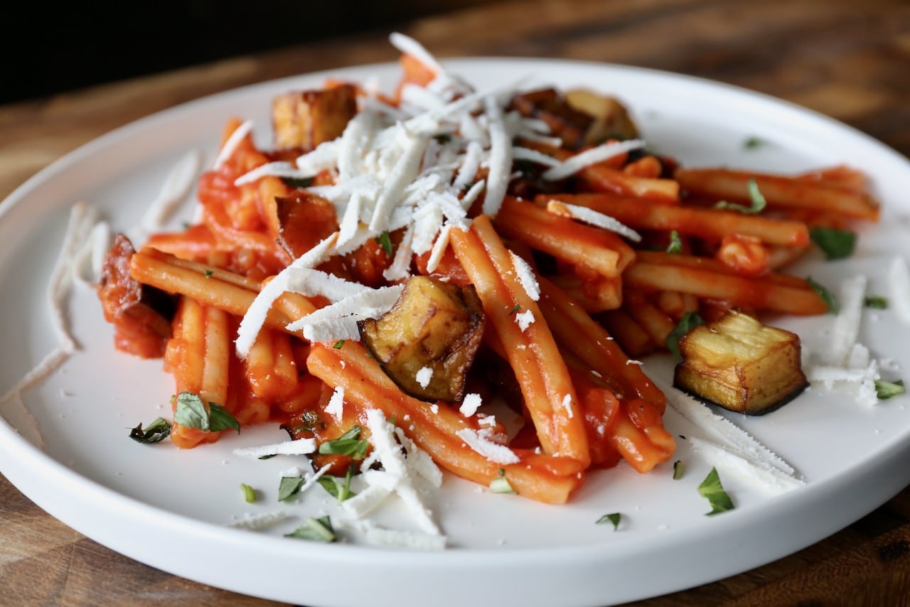 Sicilian Casarecce alla Norma Pasta Recipe