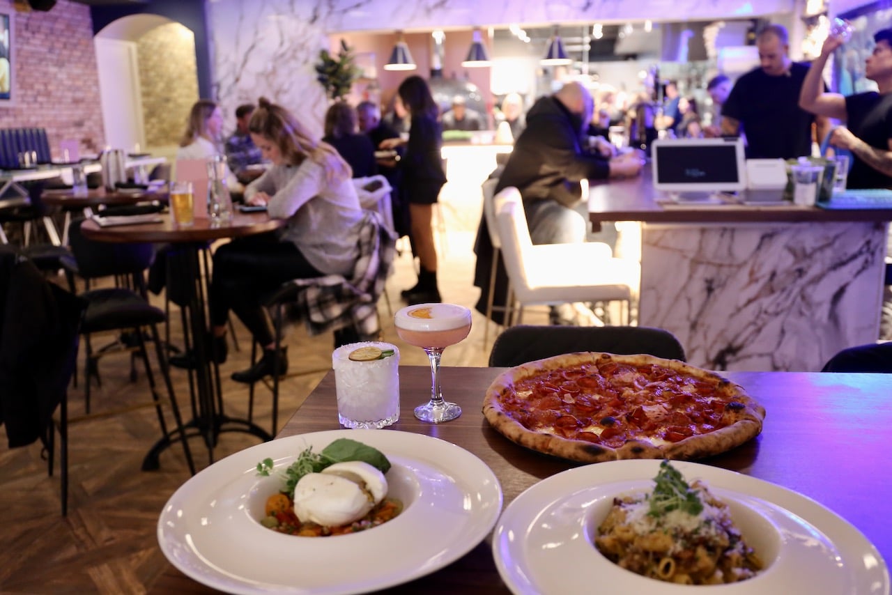 Lucy's is a fun fine dining concept in downtown London featuring cocktails, pizza, pasta and beautiful burrata. 