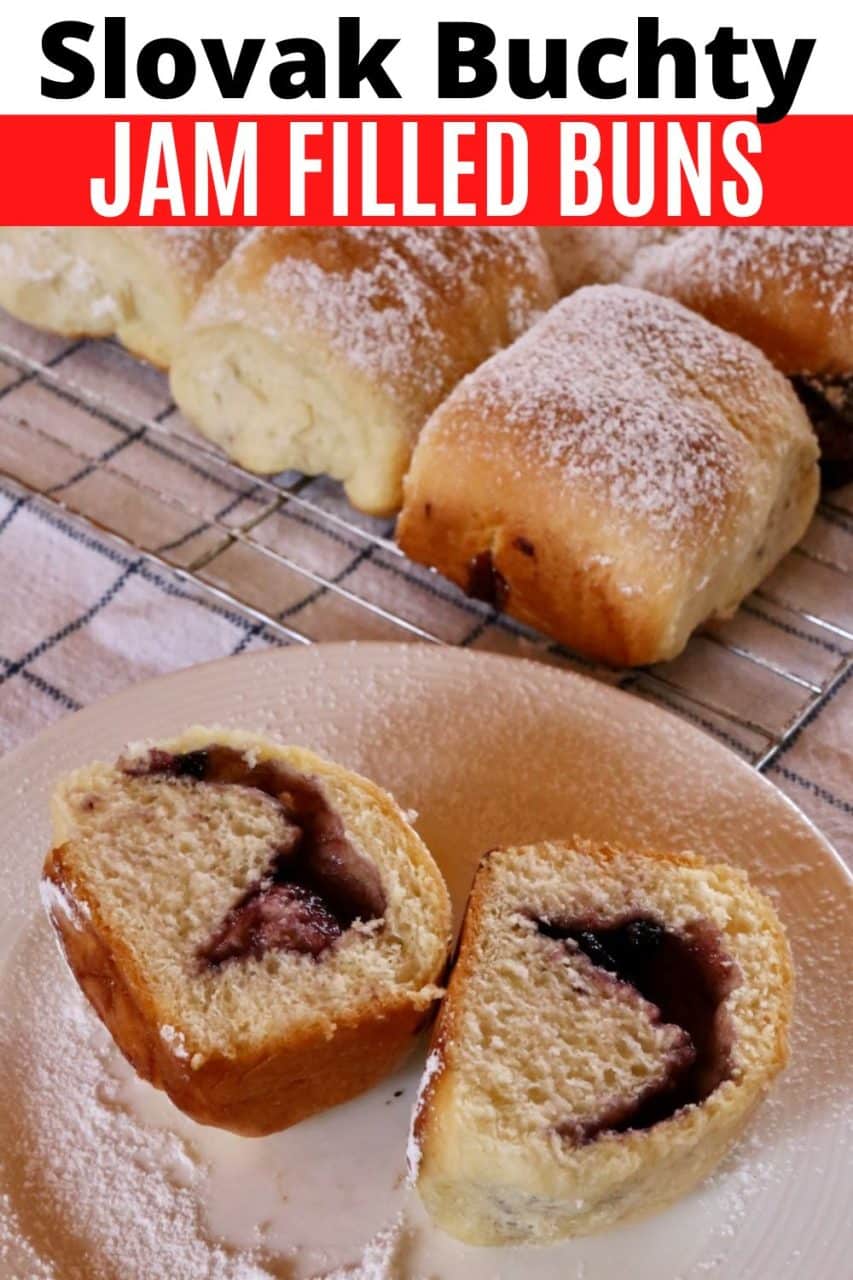 How to make Slovak Buchty a jam-filled yeast bun.