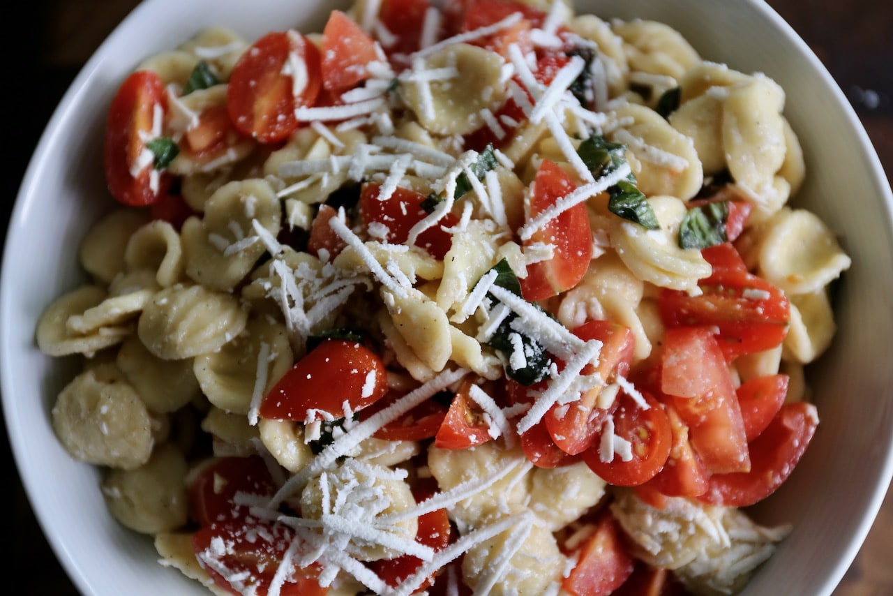 Pasta alla Crudaiola is a traditional dish from Puglia best served on a hot summer day when tomatoes are in season.