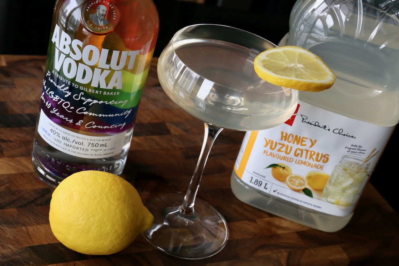 We love serving Yuzu Martini's with sushi.